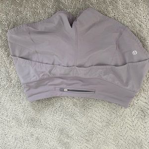 Lululemon lavender running shorts with built in underwear. Size 2 lightly worn.
